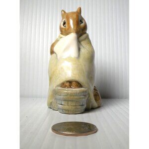 Beatrix Potters Vintage Chippy Hackee Figurine By Beswick England 1979 Ceramic C